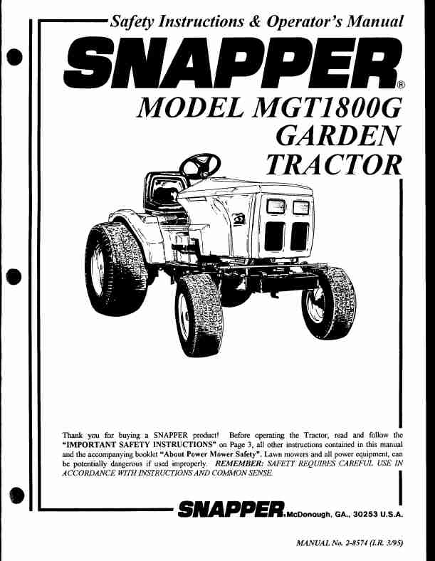 Snapper Lawn Mower MGt1800G-page_pdf